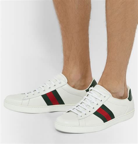 what kind of leather does gucci use shoes|white gucci shoes men.